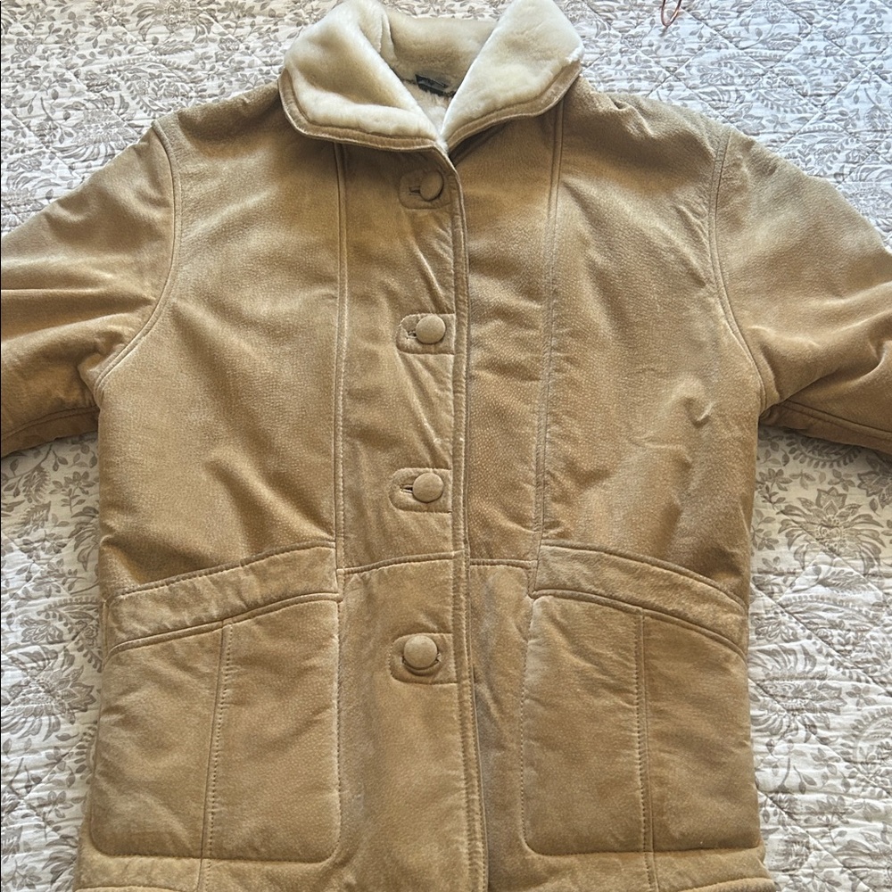 GALLERY Women's Genuine Leather Jacket with Cream lining